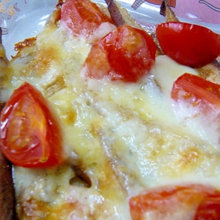 ❤　簡単！　椎茸＆ミニトマトのチーズ焼き　❤